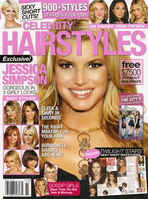AS SEEN IN Celebrity Hairstyles Magazine. February 4, 2009